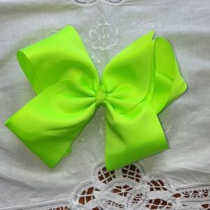 ⭐️ 3/$15 Girls Neon Green Yellow Large Boutique Hair Bow